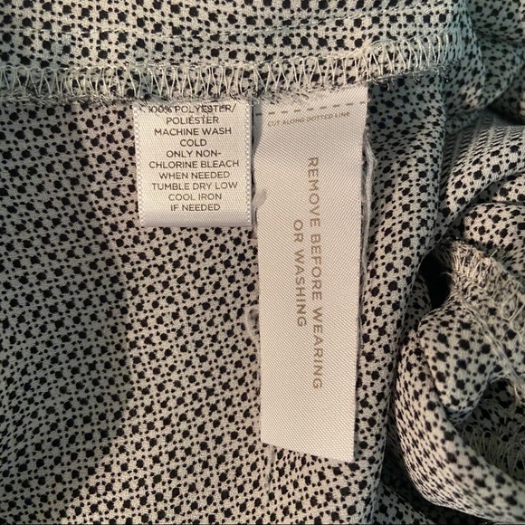 Loft women’s‎ button  up black and white blouse in size x-small - Picture 5 of 8